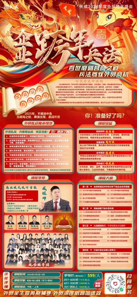 不再跟风!如何在经济波动中稳赚不赔?外贸企业家必学的【跨年兵法】